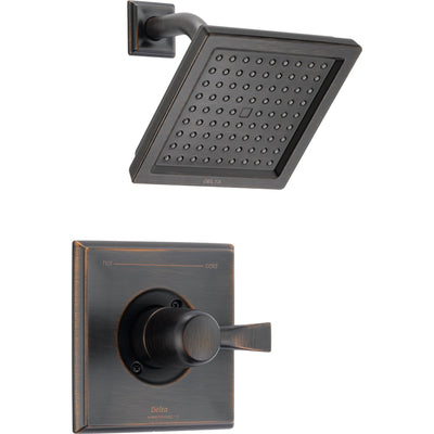 Delta Dryden Venetian Bronze Modern Square Shower Only Faucet with Valve D632V