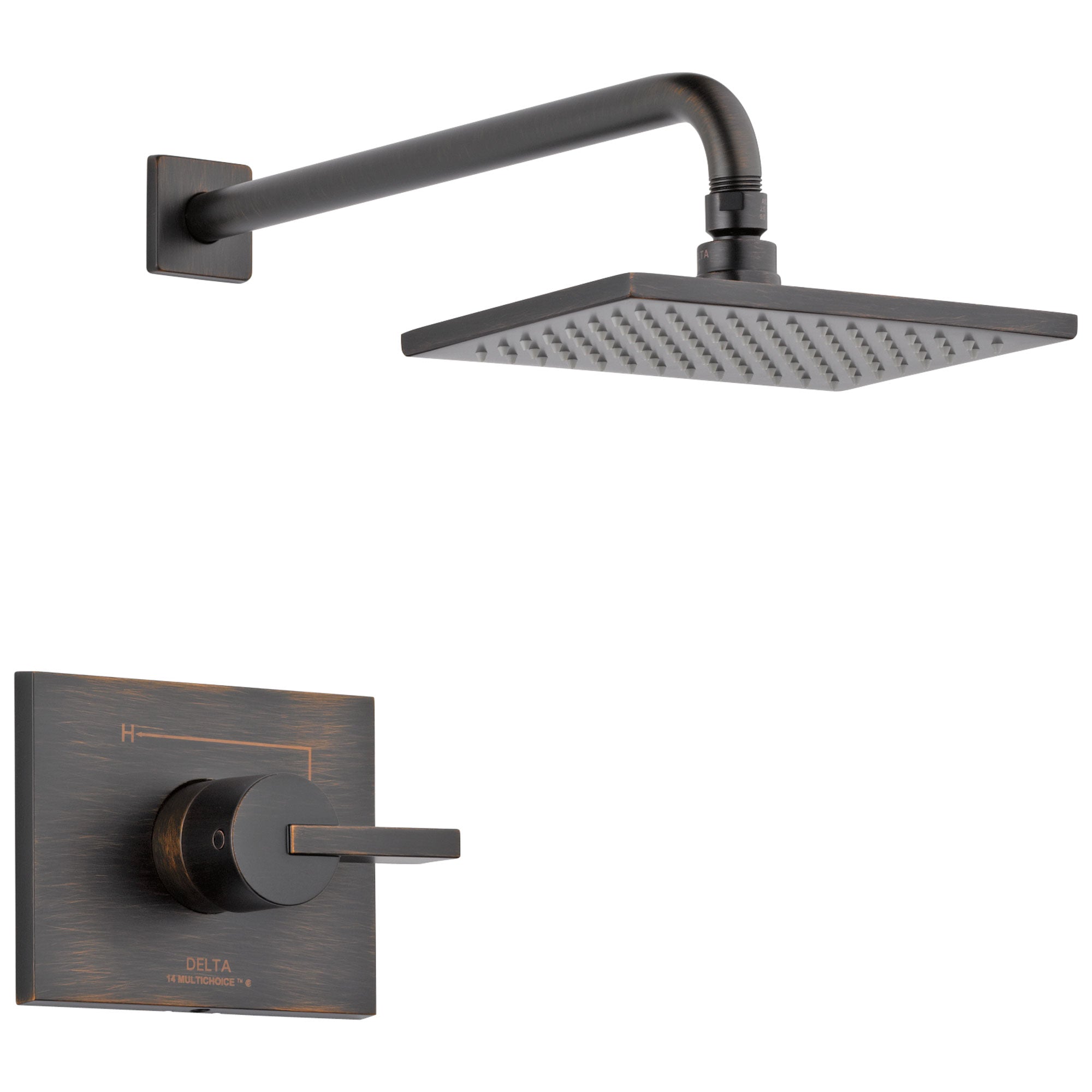 Delta Vero Venetian Bronze Finish Water Efficient Shower only Faucet Includes Single Lever Handle, Cartridge, and Valve with Stops D3510V