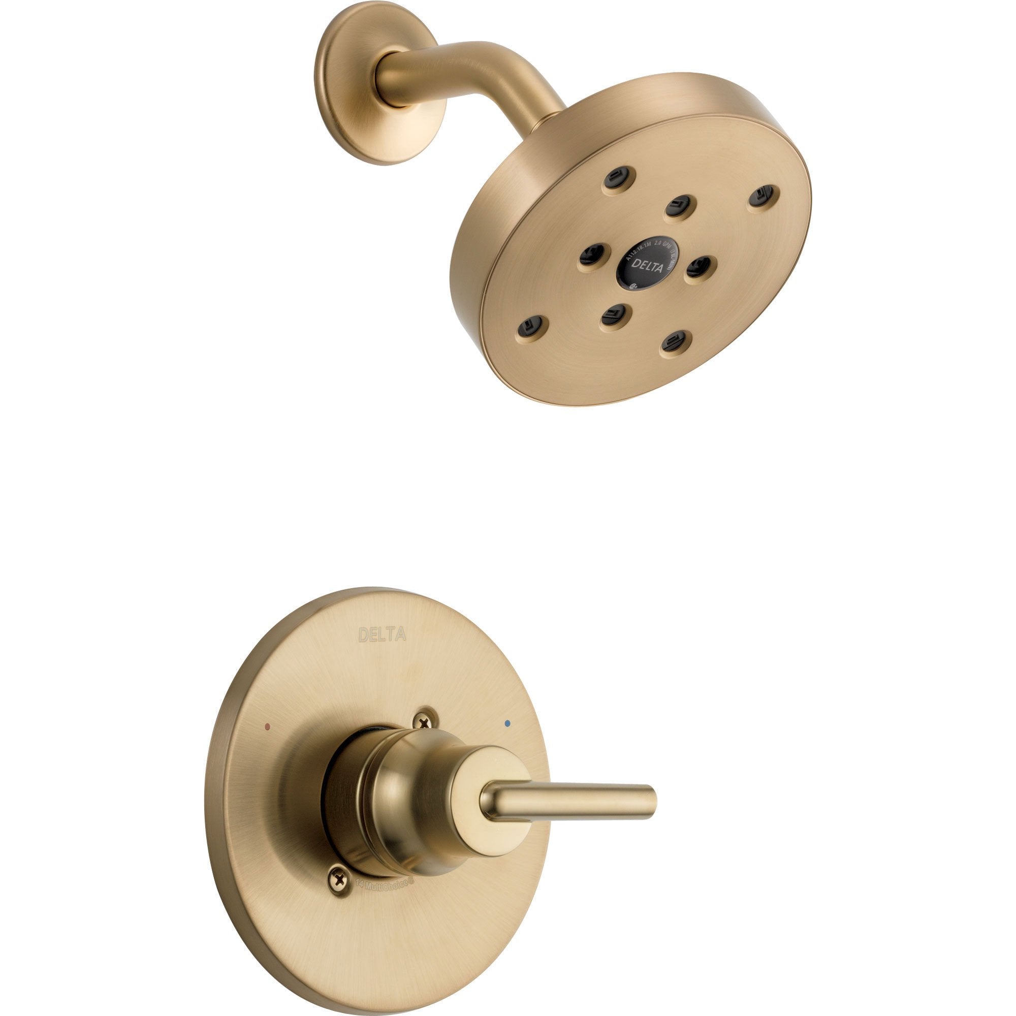 Delta Trinsic Champagne Bronze Modern Shower Only Faucet with Valve D586V