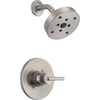 Delta Trinsic Stainless Steel Finish Modern Shower Only Faucet with Valve D587V