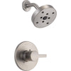 Delta Compel Stainless Steel Finish Modern Shower Only Faucet with Valve D648V