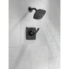 Delta Ashlyn Matte Black Finish Monitor 14 Series Shower only Faucet Includes Single Lever Handle, Cartridge, and Rough Valve with Stops D3506V