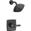 Delta Ashlyn Modern 14 Series Watersense Venetian Bronze Finish Single Handle Shower Only Faucet INCLUDES Rough-in Valve D1232V