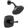 Delta Stryke Matte Black Finish 14 Series Shower Only Faucet Trim Kit (Requires Valve) DT14276BL