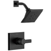 Delta Pivotal Matte Black Finish Monitor 14 Series H2Okinetic Shower only Faucet Trim Kit (Requires Valve) DT14299BL