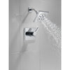 Delta Pivotal Chrome Finish Monitor 14 Series Shower only Faucet Includes Single Lever Handle, Cartridge, and Valve without Stops D3481V