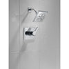 Delta Pivotal Chrome Finish Monitor 14 Series Shower only Faucet Includes Single Lever Handle, Cartridge, and Valve without Stops D3481V