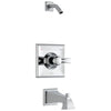 Delta Dryden Collection Chrome Monitor 14 Pressure and Temp Balanced Tub and Shower Faucet Combo Trim - Less Showerhead Includes Valve without Stops D2413V