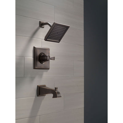 Delta Dryden Modern Square Venetian Bronze Tub and Shower Faucet Trim 456209