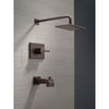 Delta Vero Modern Venetian Bronze Tub and Shower Combination with Valve D324V