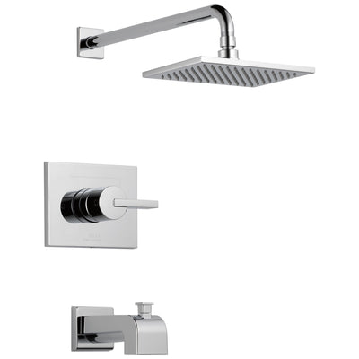 Delta Vero Chrome Finish Monitor 14 Series Water Efficient Tub & Shower Combination Faucet Trim Kit (Requires Valve) DT14453WE