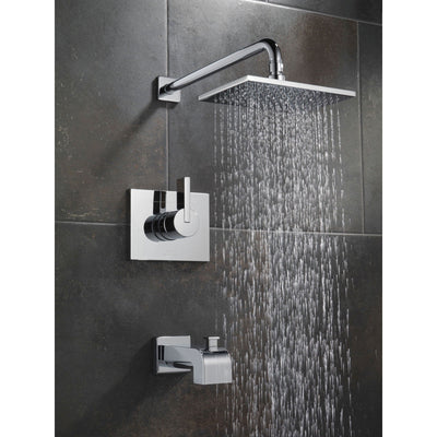 Delta Vero Modern Tub and Shower Combination Faucet with Valve in Chrome D254V