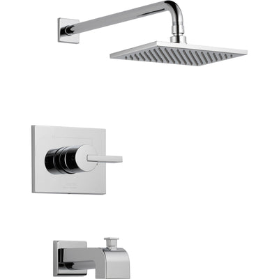 Delta Vero Modern Tub and Shower Combination Faucet Trim Kit in Chrome 521926