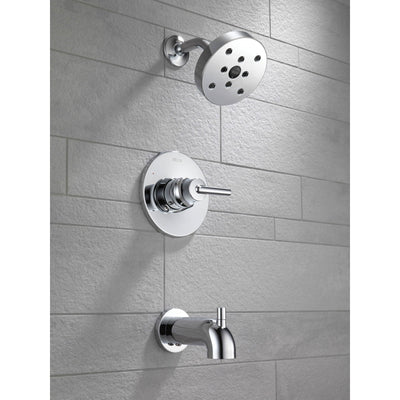 Delta Trinsic Modern Chrome Tub and Shower Combo Faucet Includes Valve D328V