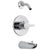 Delta Compel Collection Chrome Single Handle Monitor 14 Tub and Shower Combination Faucet Trim Kit - Less Showerhead Includes Valve without Stops D1994V