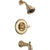 Delta Linden Modern Champagne Bronze Tub and Shower Faucet Includes Valve D282V