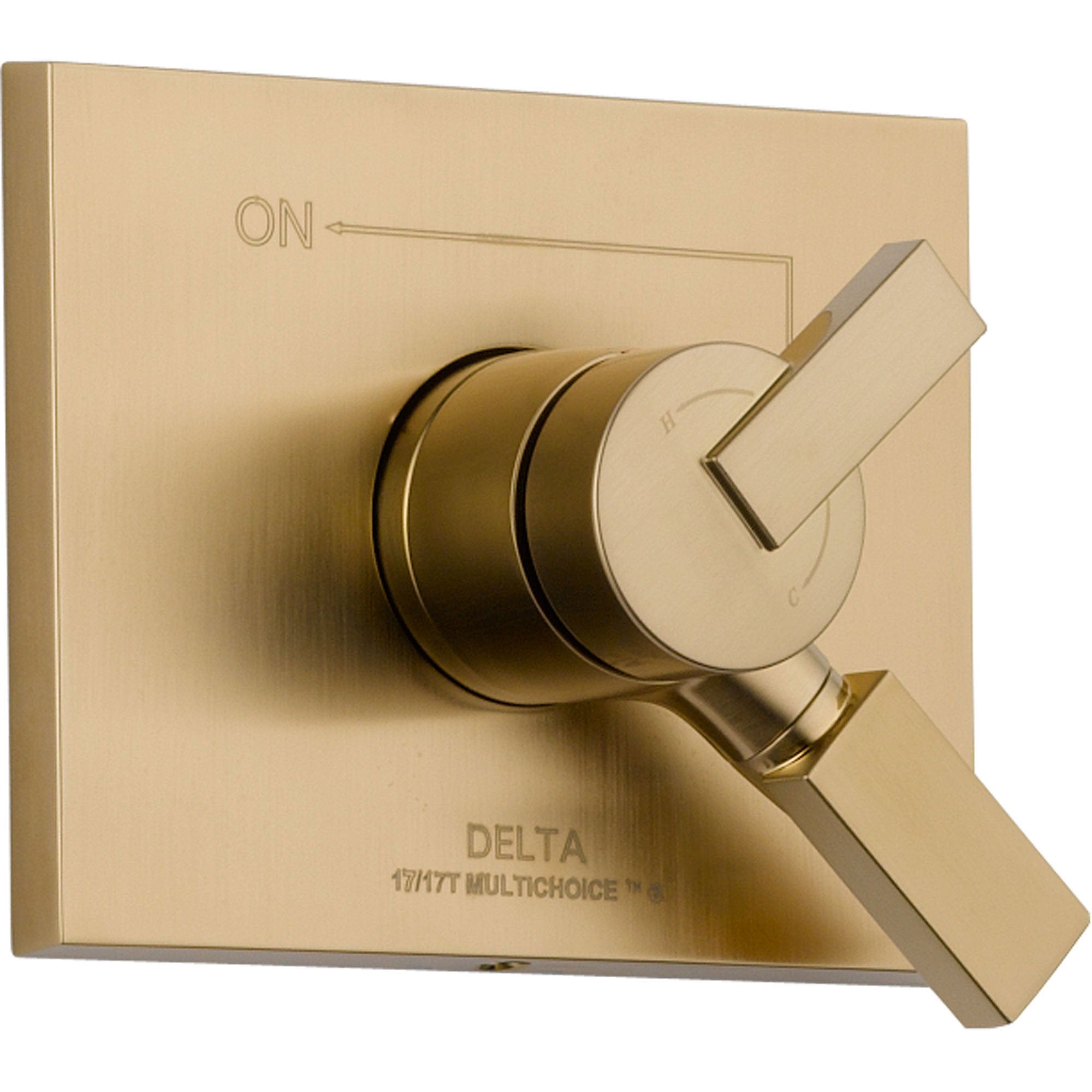 Delta Vero Temperature and Volume Control Champagne Bronze Shower Trim 556002