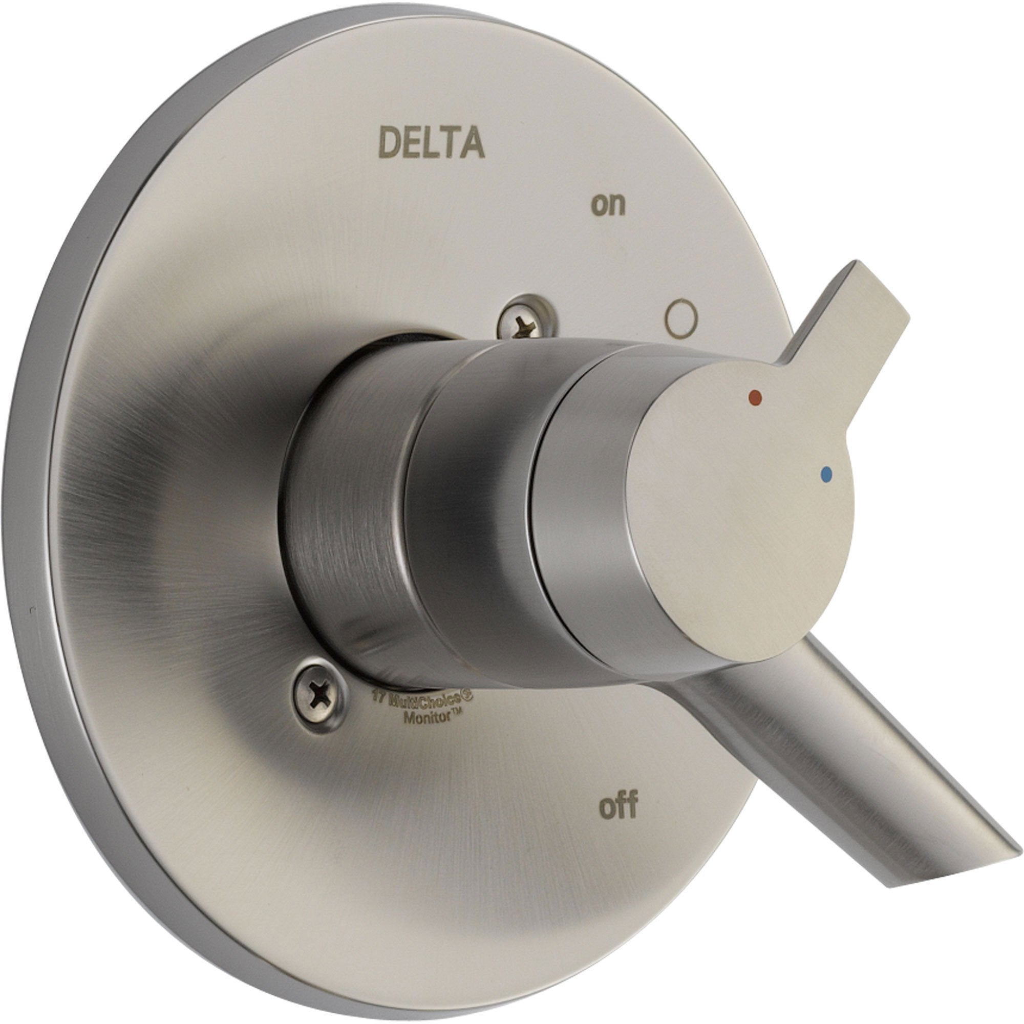 Delta Compel Temp & Volume Control Stainless Steel Finish Shower w/ Valve D129V