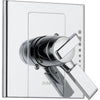 Delta Arzo 2-Handle Chrome Modern Temp/Volume Shower Control with Valve D097V