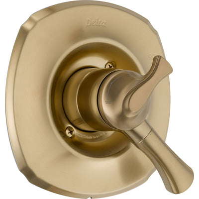 Delta Addison Two Handle Champagne Bronze Shower Control Includes Valve D100V