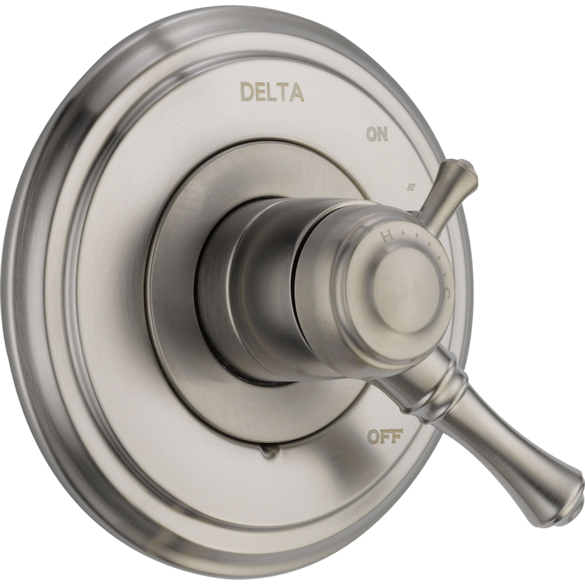 Delta Cassidy Two Handle Stainless Steel Finish Shower Control with Valve D148V