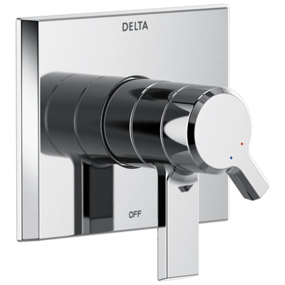 Delta Pivotal Modern Chrome Finish Monitor 17 Series Shower Faucet Control Includes Handles, Cartridge, and Valve with Stops D3398V