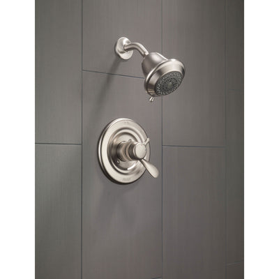 Delta Stainless Steel Finish Temp/Volume Control Shower Faucet with Valve D671V