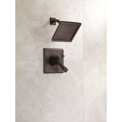 Delta Dryden Venetian Bronze Finish Monitor 17 Series Water Efficient Shower only Faucet Includes Handles, Cartridge, and Valve with Stops D3388V