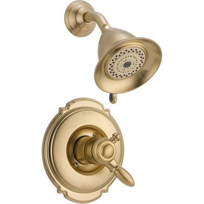 Delta Victorian Dual Control Temp/Volume Champagne Bronze Shower w/ Valve D695V