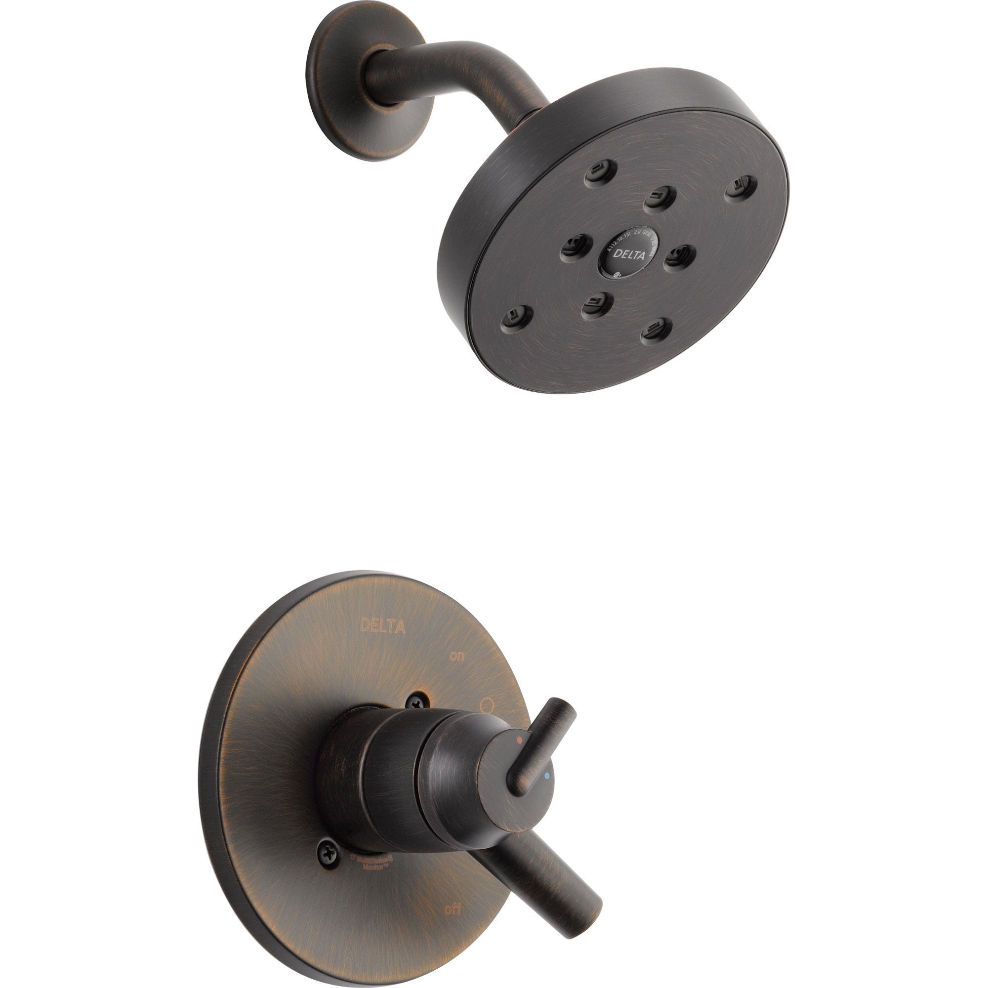 Delta Trinsic Dual Control Temp/Volume Venetian Bronze Shower with Valve D704V