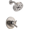 Delta Trinsic 2 Handle Temp/Volume Stainless Steel Finish Shower w/ Valve D770V