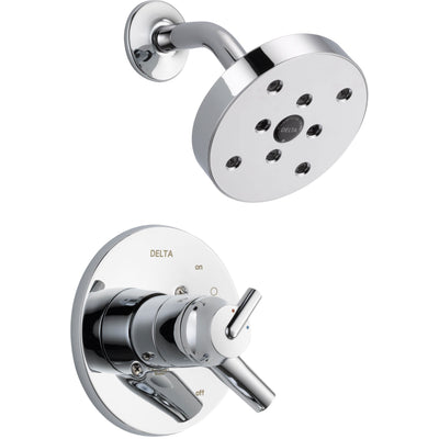 Delta Trinsic Dual Control Temp/Volume Chrome Shower Faucet with Valve D702V