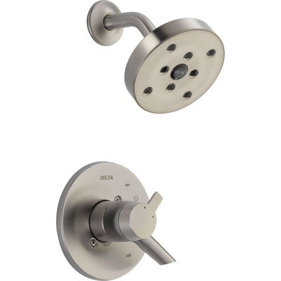 Delta Compel 2 Handle Temp/Volume Stainless Steel Finish Shower w/ Valve D772V