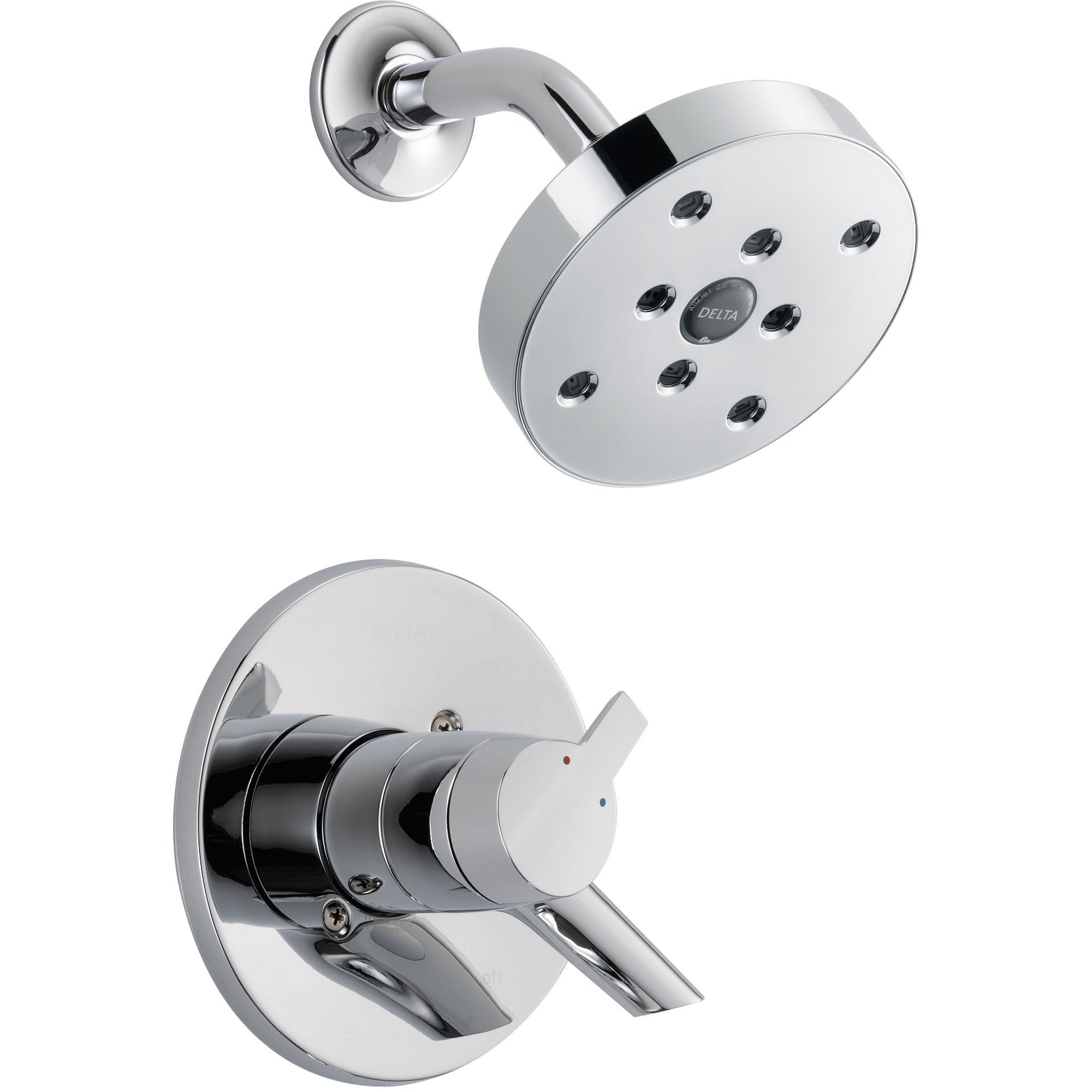 Delta Compel Dual Control Temp/Volume Chrome Shower Faucet with Valve D706V