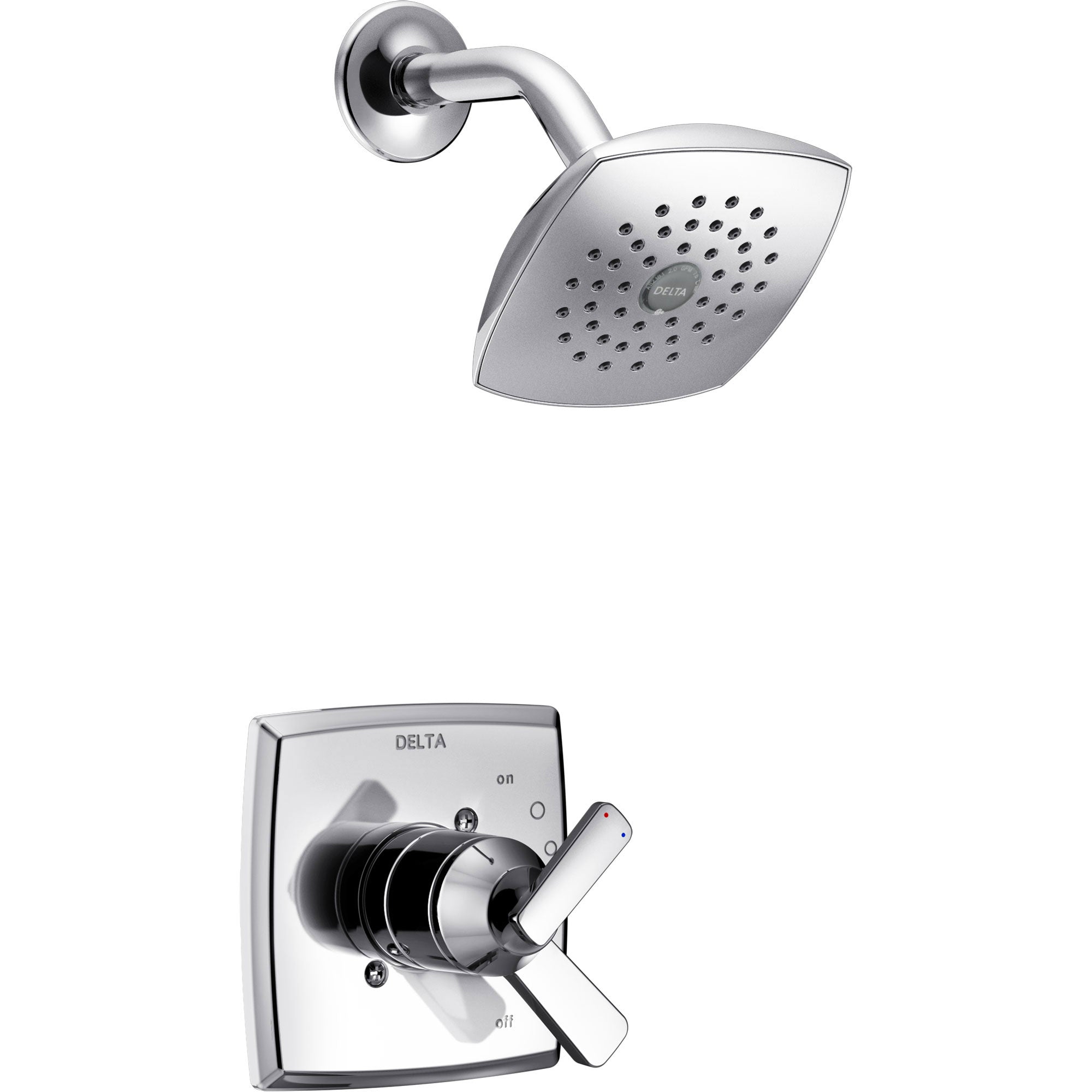 Delta Ashlyn Chrome Finish Monitor 17 Series Shower Only Faucet with Dual Temperature and Pressure Control INCLUDES Rough-in Valve D1142V