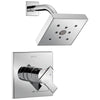 Delta Ara Collection Chrome Monitor 17 Dual Water Pressure and Temperature Control Watersense Shower Only Faucet Includes Rough Valve with Stops D2330V