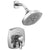 Delta Stryke Chrome Finish Monitor 17 Series Shower Only Faucet Includes Handles, Cartridge, and Valve with Stops D3370V