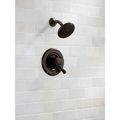 Delta Leland Dual Control Temp/Volume Venetian Bronze Shower with Valve D775V