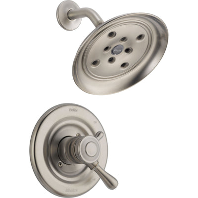 Delta Leland 2 Handle Temp/Volume Stainless Steel Finish Shower with Valve D778V