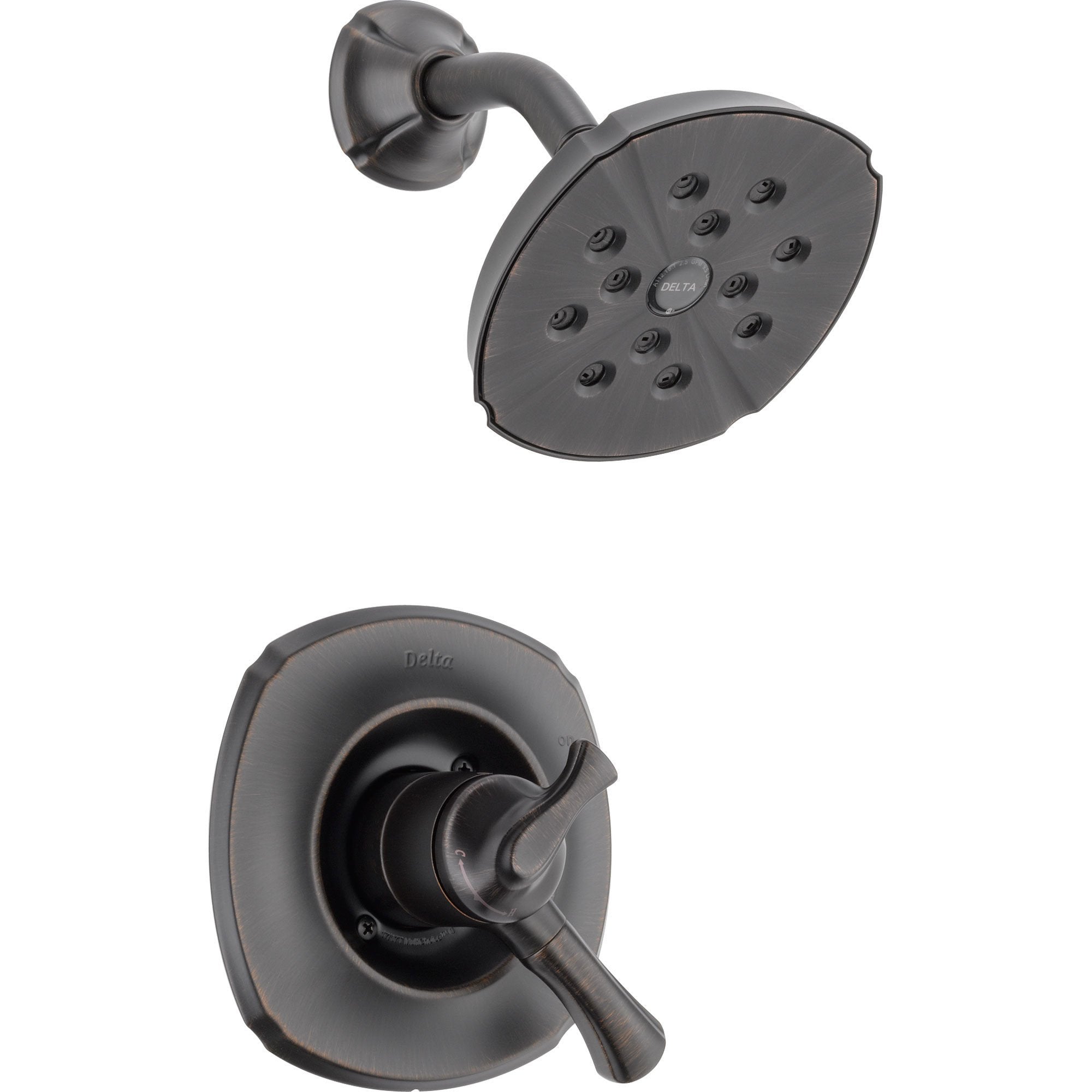 Delta Addison Dual Control Temp/Volume Venetian Bronze Shower with Valve D718V