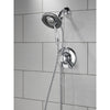 Delta Linden Collection Chrome Monitor 17 Dual Control Shower only Faucet with Handspray and Showerhead Combo Trim (Requires Rough Valve) DT17293I