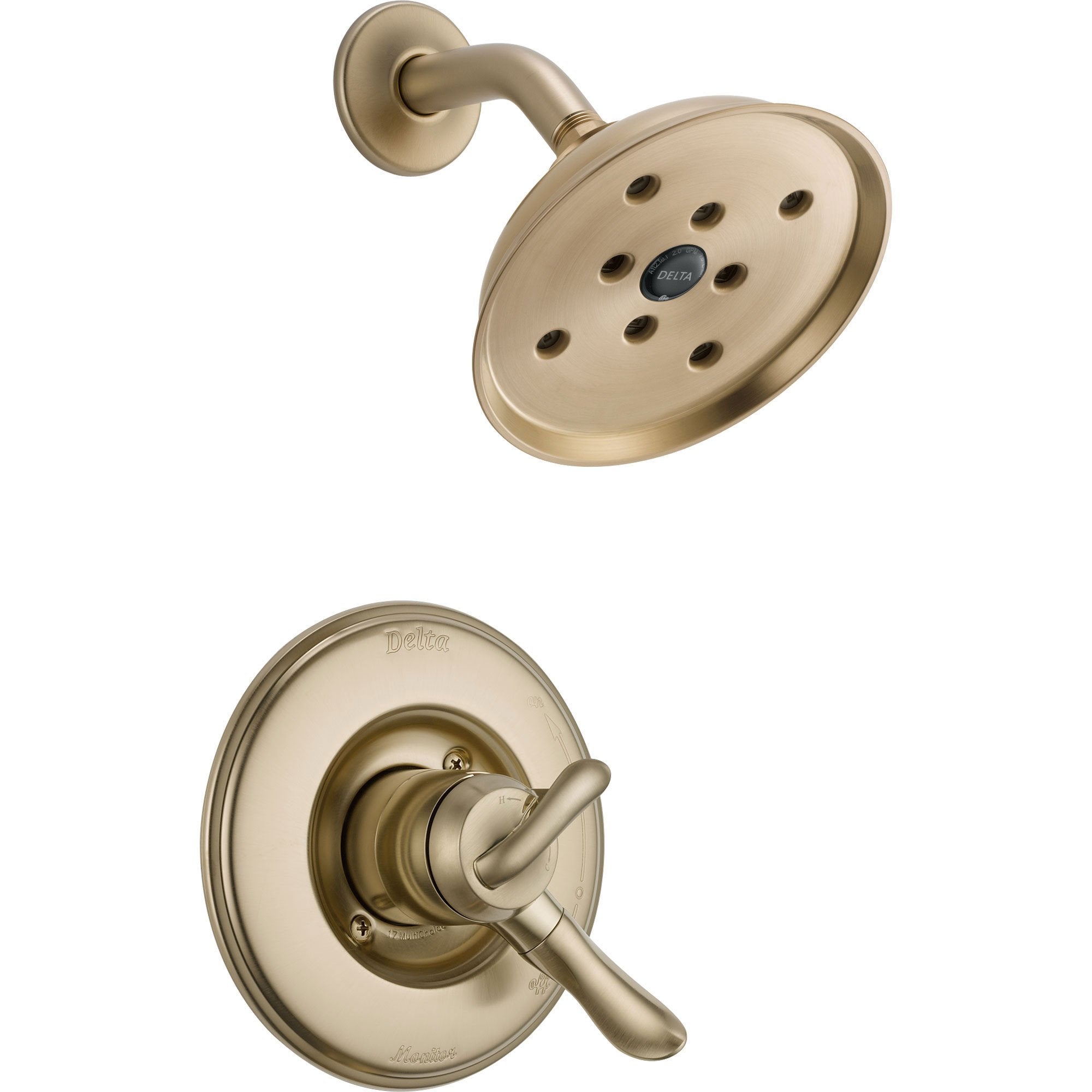 Delta Linden Dual Control Champagne Bronze Shower Only Faucet with Valve D795V