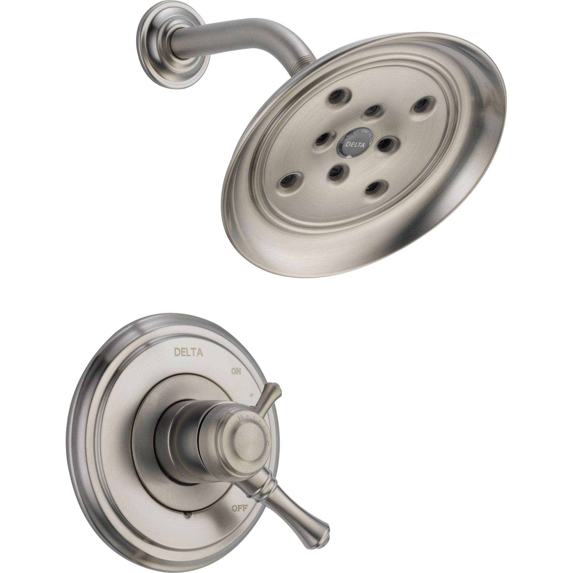 Delta Cassidy Dual Control Temp/Volume Stainless Steel Finish Shower Trim 584213