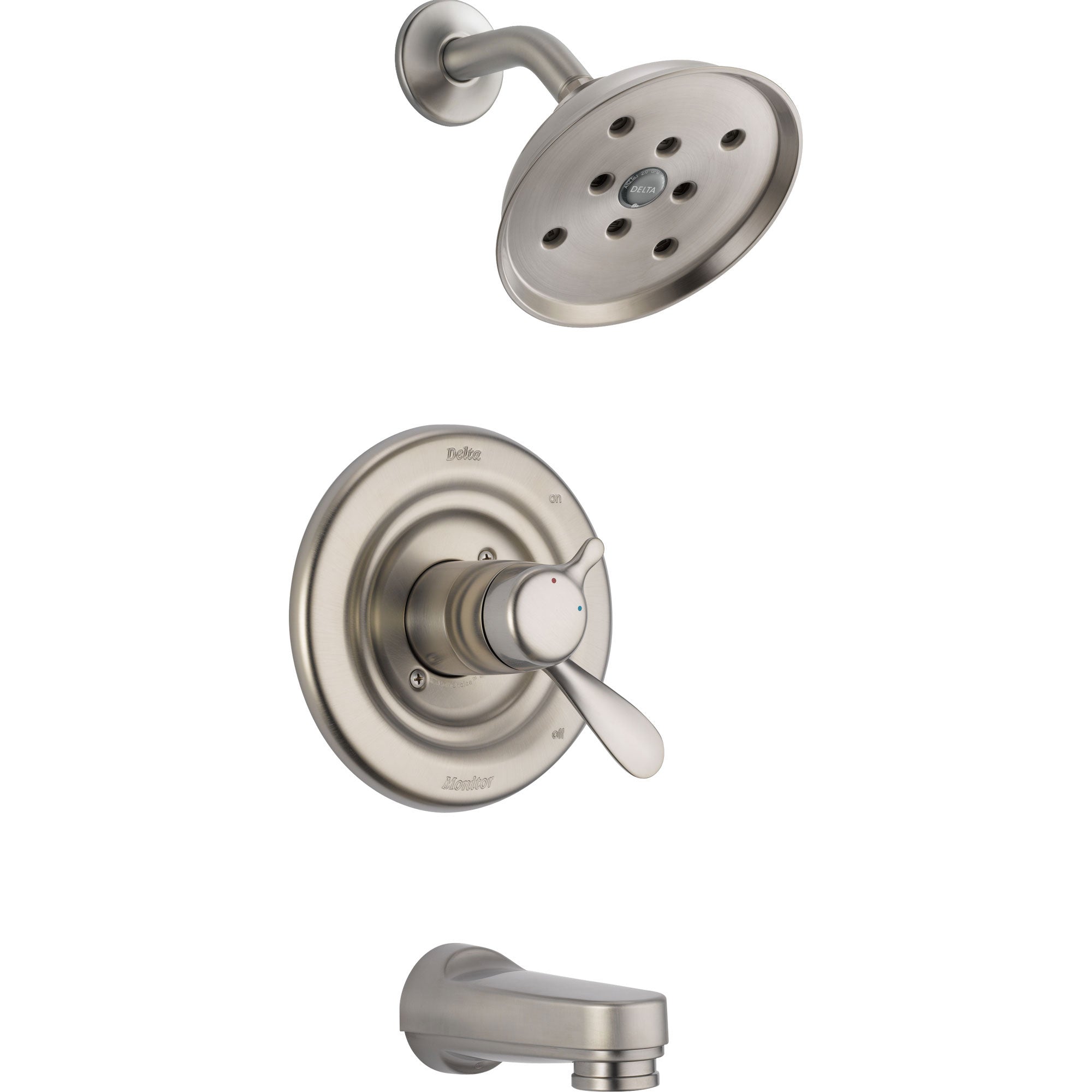 Delta Dual Control Temp/Volume Stainless Steel Finish Tub and Shower Trim 604235