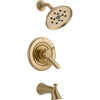 Delta Lahara 2 Control Champagne Bronze Tub & Shower Combination w/ Valve D418V