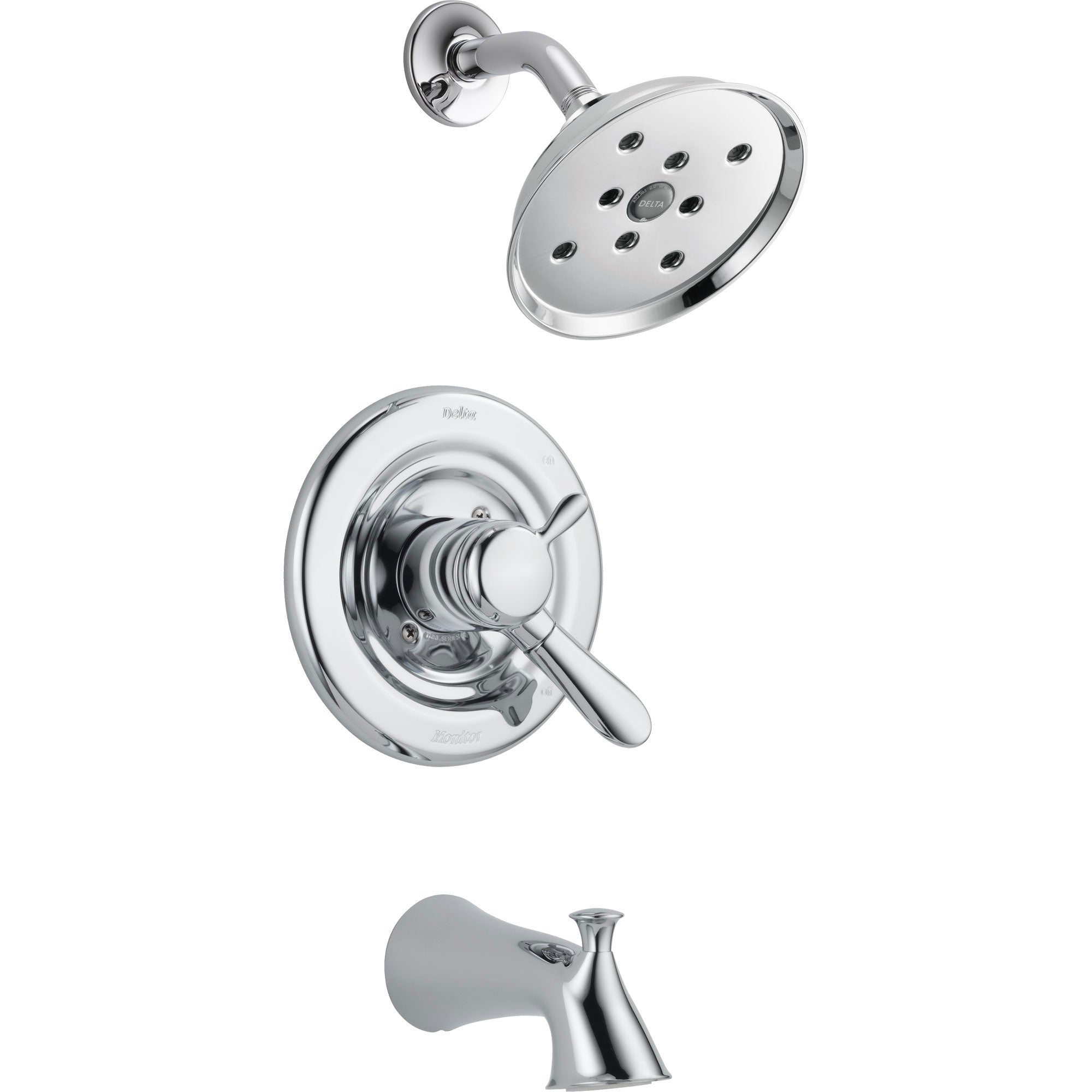 Delta Lahara Temp/Volume Dual Control Chrome Tub and Shower Faucet Trim 555906