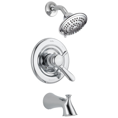 Delta Lahara Temp/Volume Dual Control Chrome Tub and Shower Faucet w/Valve D432V