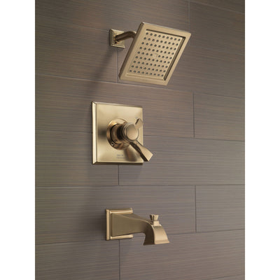 Delta Dryden Temp/Volume Champagne Bronze Tub & Shower Faucet with Valve D371V