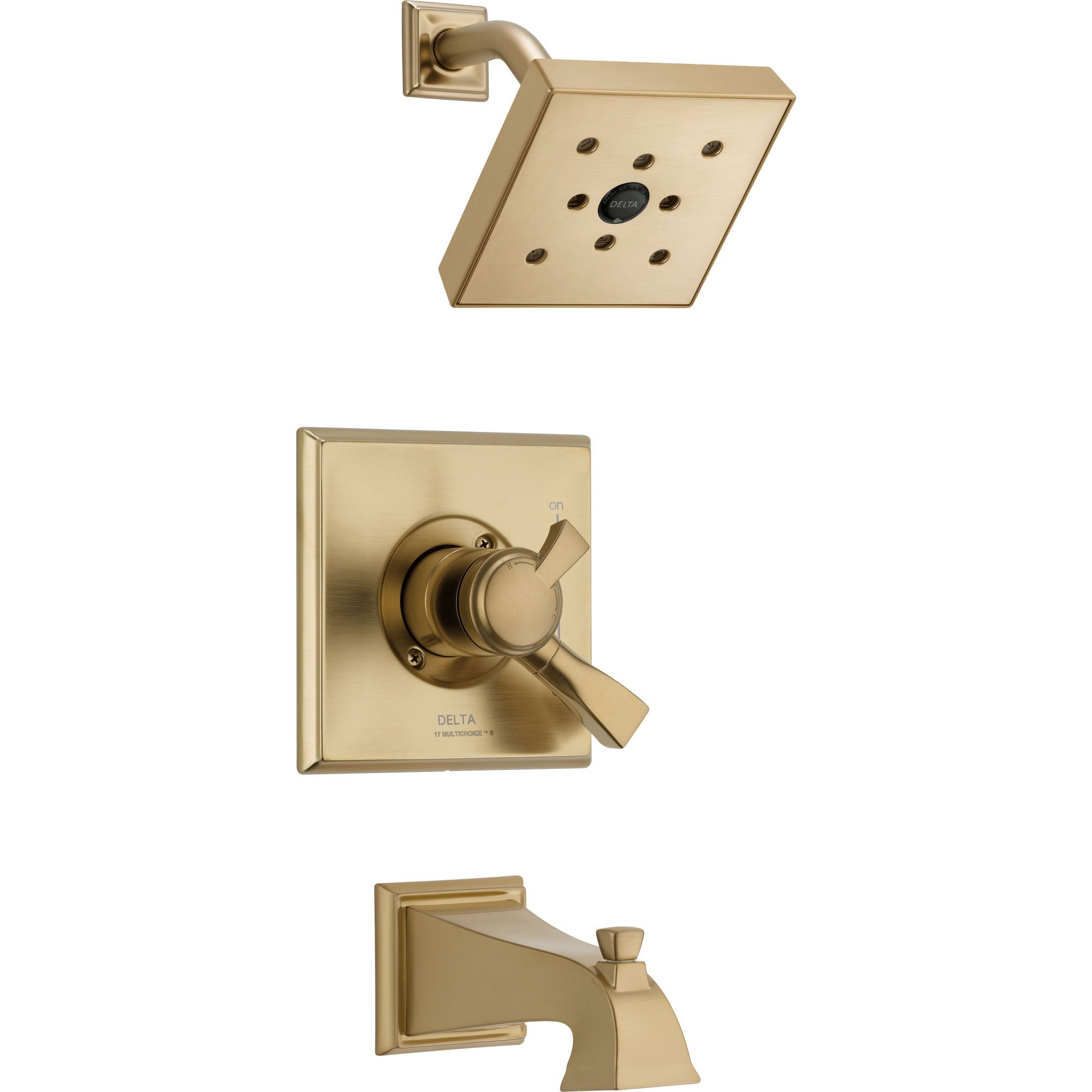 Delta Dryden Modern Temp/Volume Champagne Bronze Tub & Shower Faucet Trim 556011