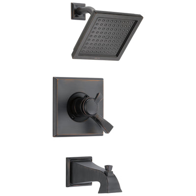 Delta Dryden Venetian Bronze Monitor 17 1.75 GPM Water Efficient Dual Control Tub and Shower Combination Includes Trim Kit and Rough Valve without Stops D2311V